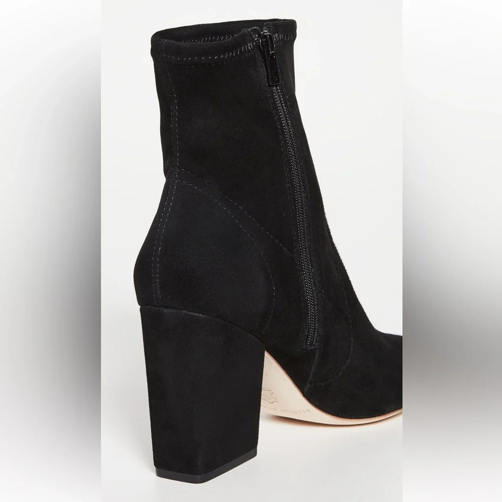 Loeffler Randall Isla Black Suede Slim Ankle Bootie - Picture 5 of 12